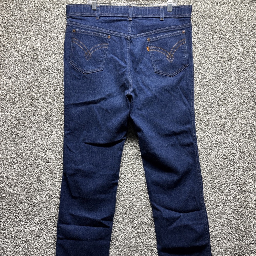 Vintage 80s Levis 549 Jeans Mens Size 38x32 (40 Tag) Skosh Orange Tab Denim USA